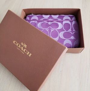 NWT Purple Coach Wristlet
